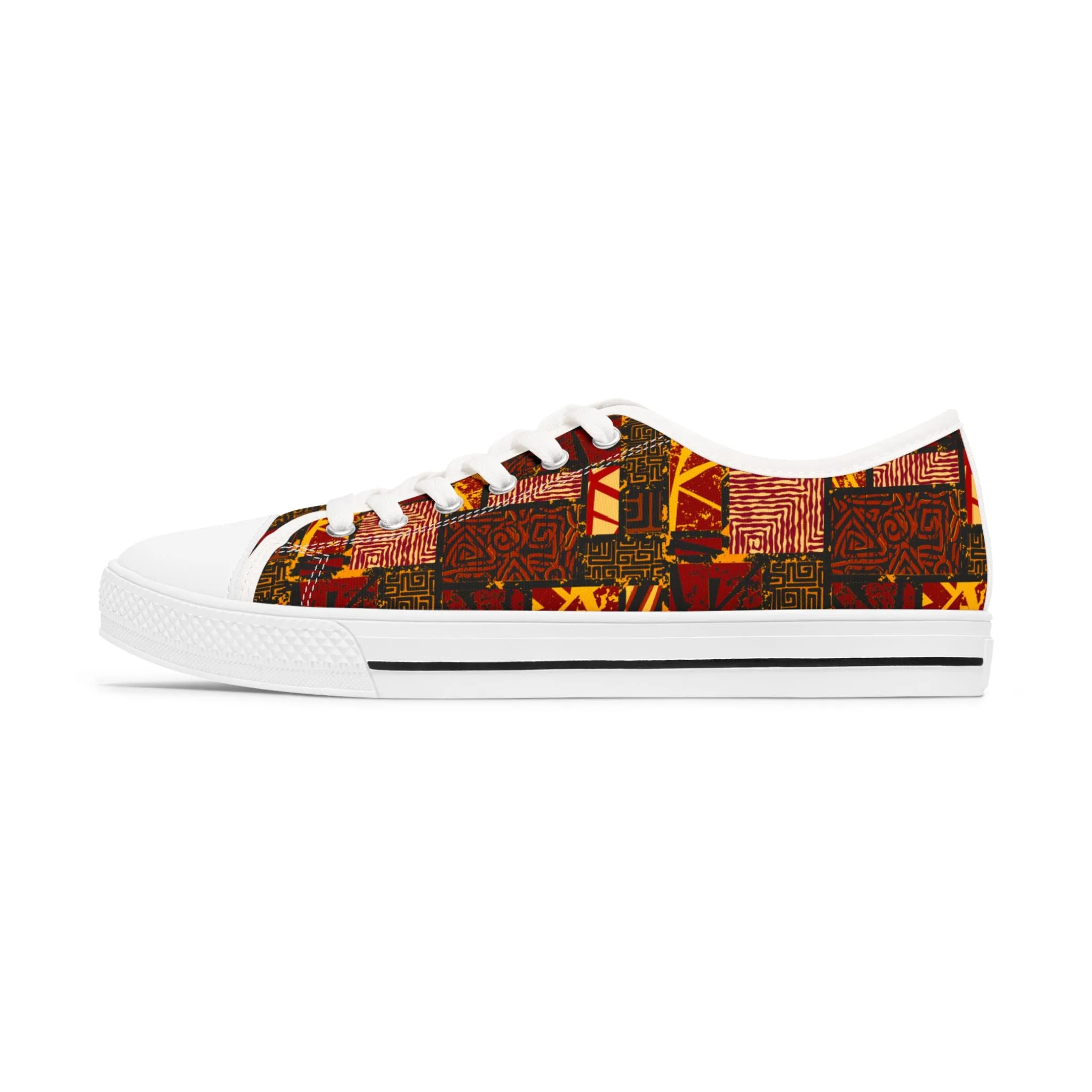 African Summer – Low-Top-Sneakers für Damen – Stilvolles und bequemes Schuhwerk für alltägliche Abenteuer