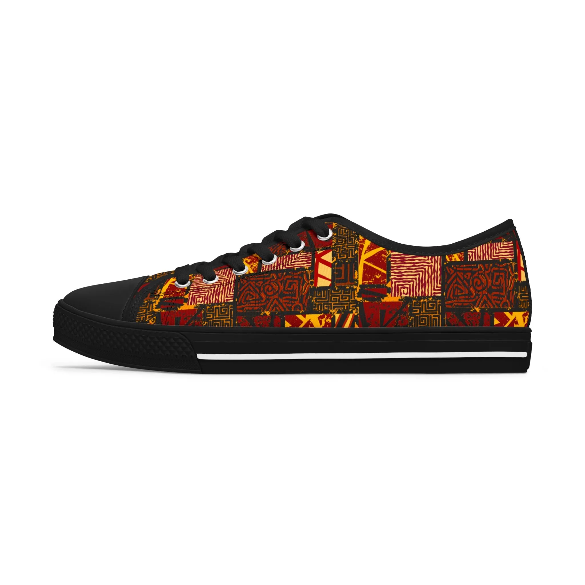 African Summer – Low-Top-Sneakers für Damen – Stilvolles und bequemes Schuhwerk für alltägliche Abenteuer