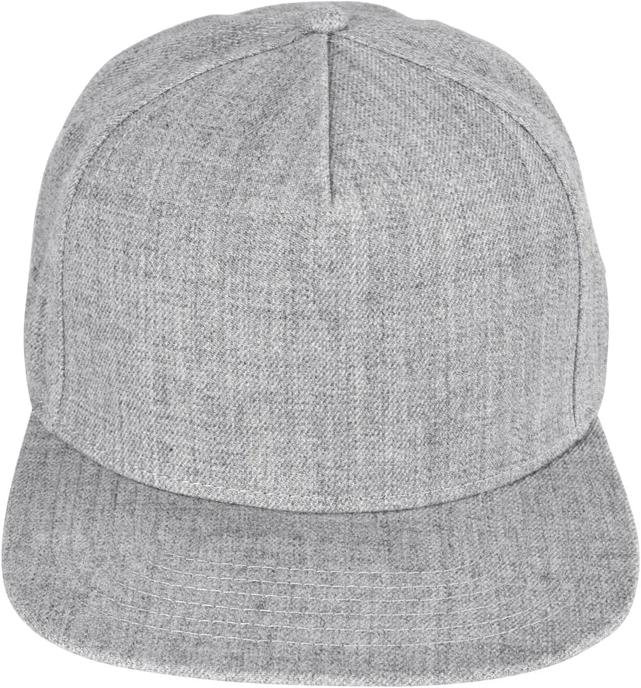 DALIX Premium Wool Blend Hat Flat Bill Cap Snapback Black Dark Gray Maroon Light