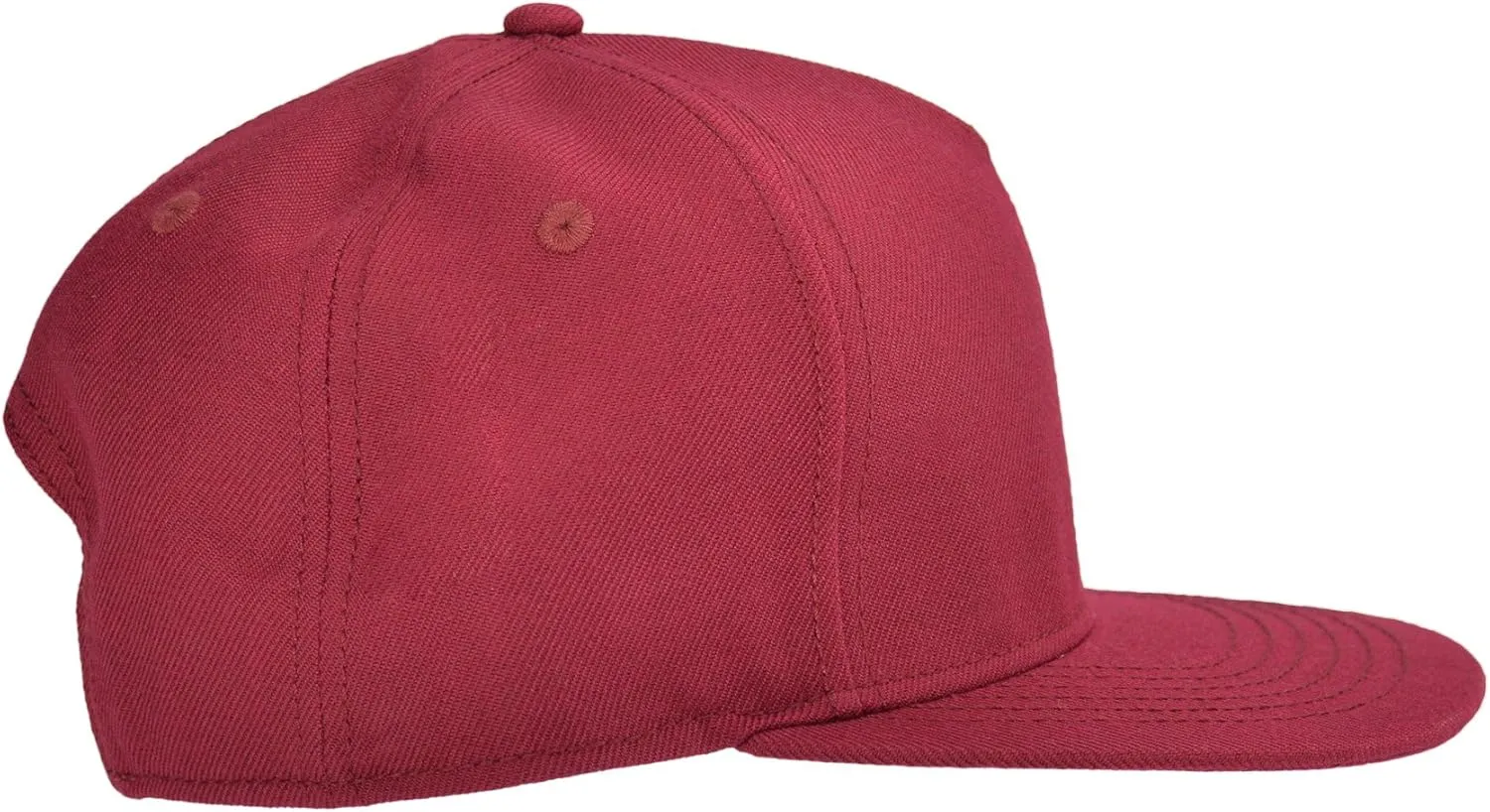 DALIX Premium Wool Blend Hat Flat Bill Cap Snapback Black Dark Gray Maroon Light