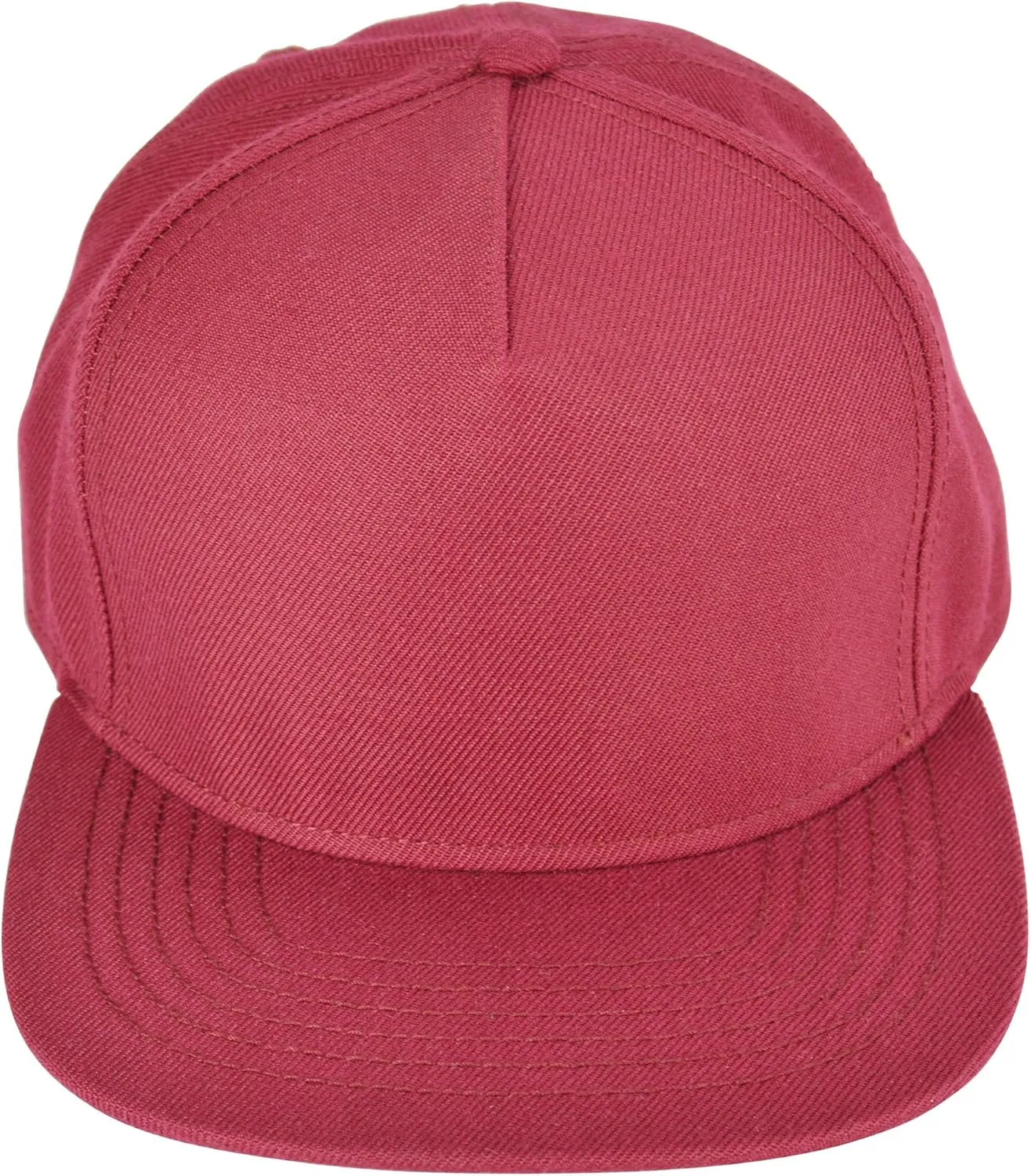 DALIX Premium Wool Blend Hat Flat Bill Cap Snapback Black Dark Gray Maroon Light