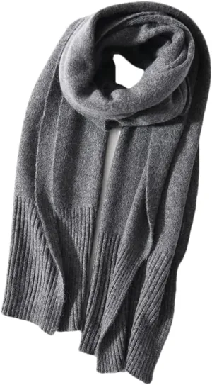 DBFBDTU Women's Scarf Winter Warm Muffler Wool Blend Knitted Scarves For Ladies Autumn Female