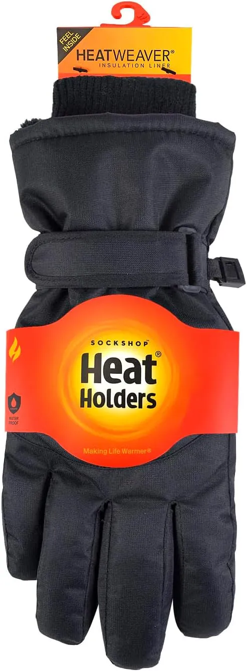 HEAT HOLDERS - Mens Extra Warm Waterproof Insulated Winter Thermal Ski Gloves