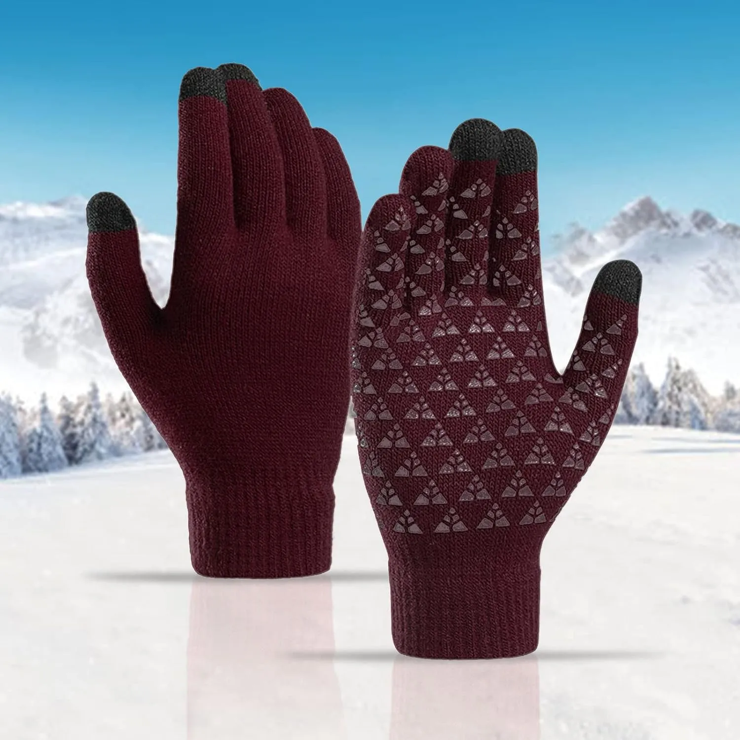 Ladies Warm Winter Touchscreen Gloves Full Hand Finger Touchscreen, Anti Slip for Driving s Valentine's Day