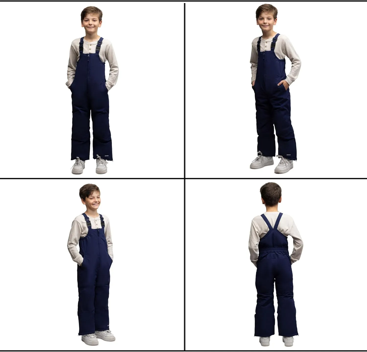 Lands' End Kids Squall Waterproof Iron Knee Bib Snow Pants