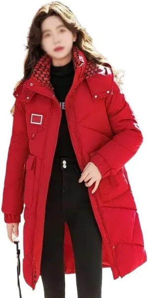 Long Parkas Winter Jacket Women Casual Thick Down Cotton Winter Puffer Coat Warm Outwear