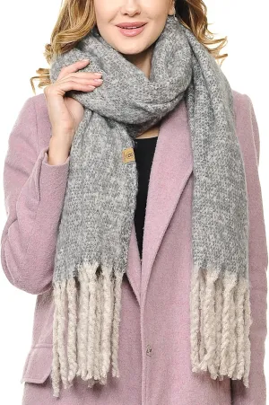 MaxiI Winter Scarf for Women Tassels Blanket Scarf Womens Wraps and Shawls
