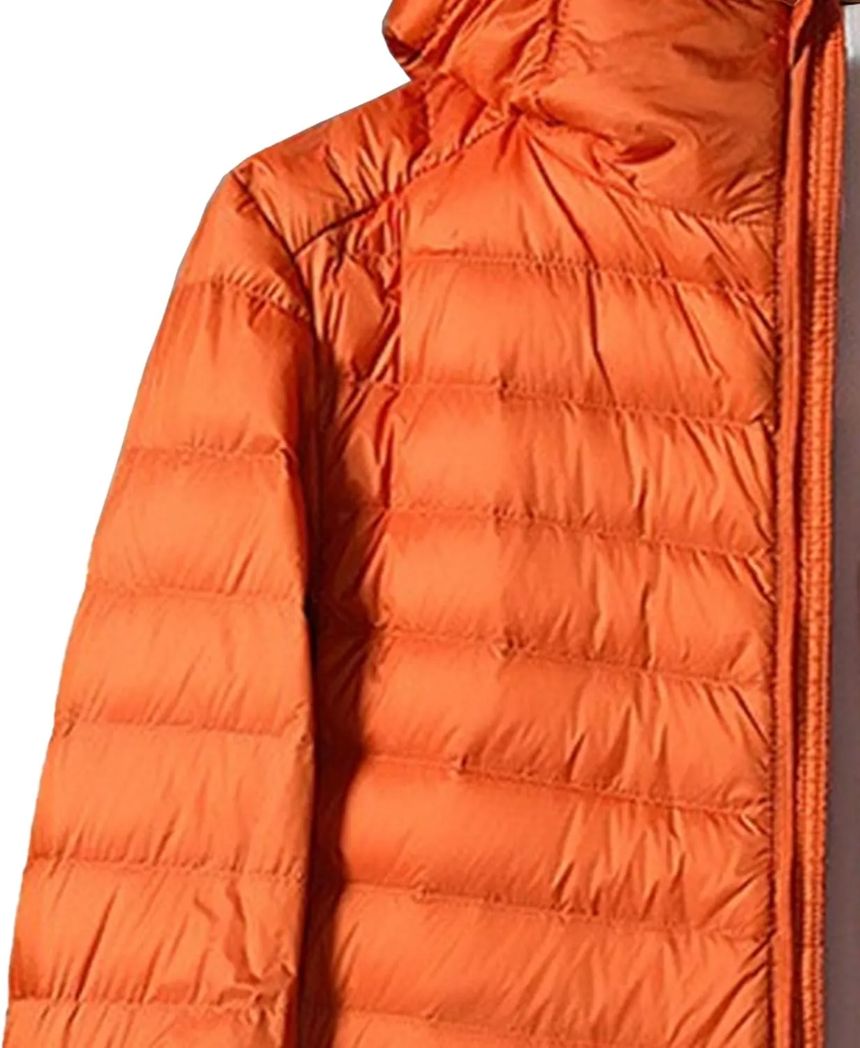 Mens Packable Lightweight Puffy Hooded Winter Coat Windproof Zipper Down Jacket Down Puffer Jacket with Hood