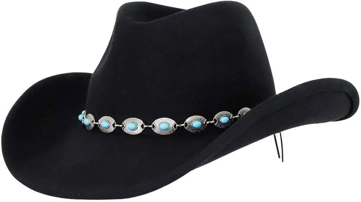 Outback Trading Unisex Silverton UV Protection Water-Resistant Wool Felt Outdoor Western Hat with Wire Brim & 3.5" Crown