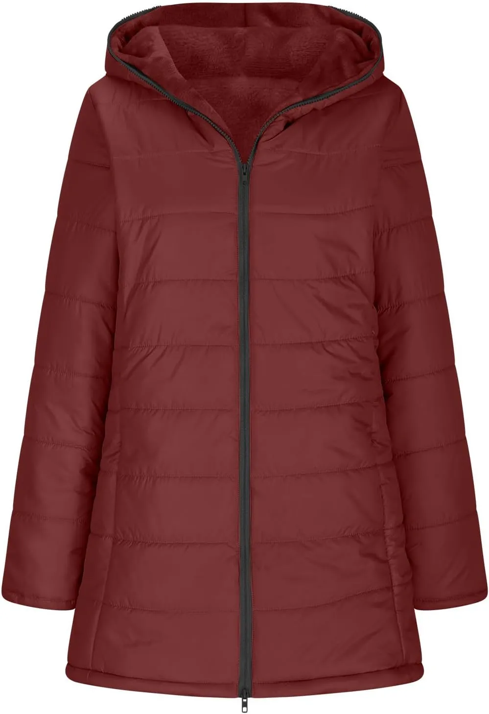 Plus Size Winter Coats for Women Collared Puffer Vest with Pockets Quilted Padded Jacket Women Women Winter Clothes