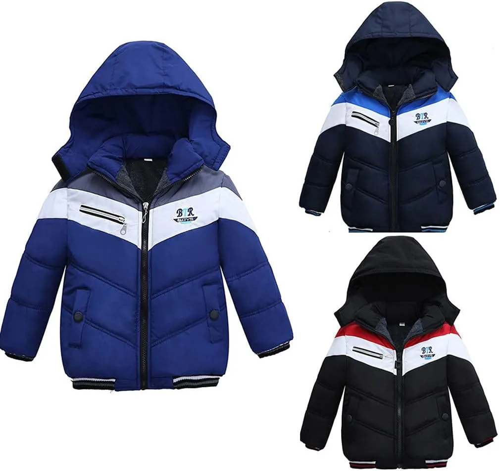Toddler Baby Boys Down Puffer Jacket Fu𝐫 Collar Hood Thick Warm Windproof Winter Toddler Snow Jackets for Girls