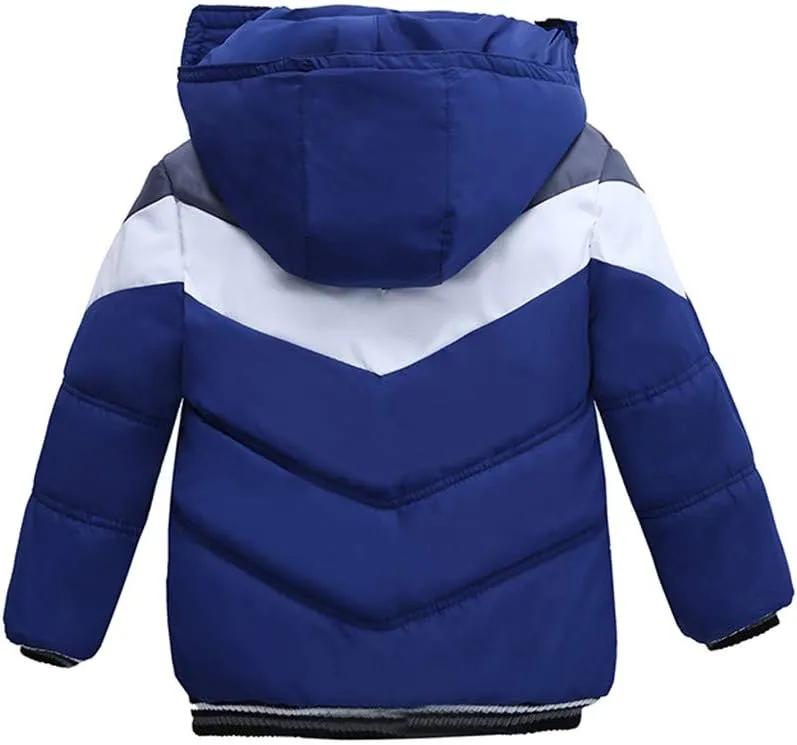 Toddler Baby Boys Down Puffer Jacket Fu𝐫 Collar Hood Thick Warm Windproof Winter Toddler Snow Jackets for Girls