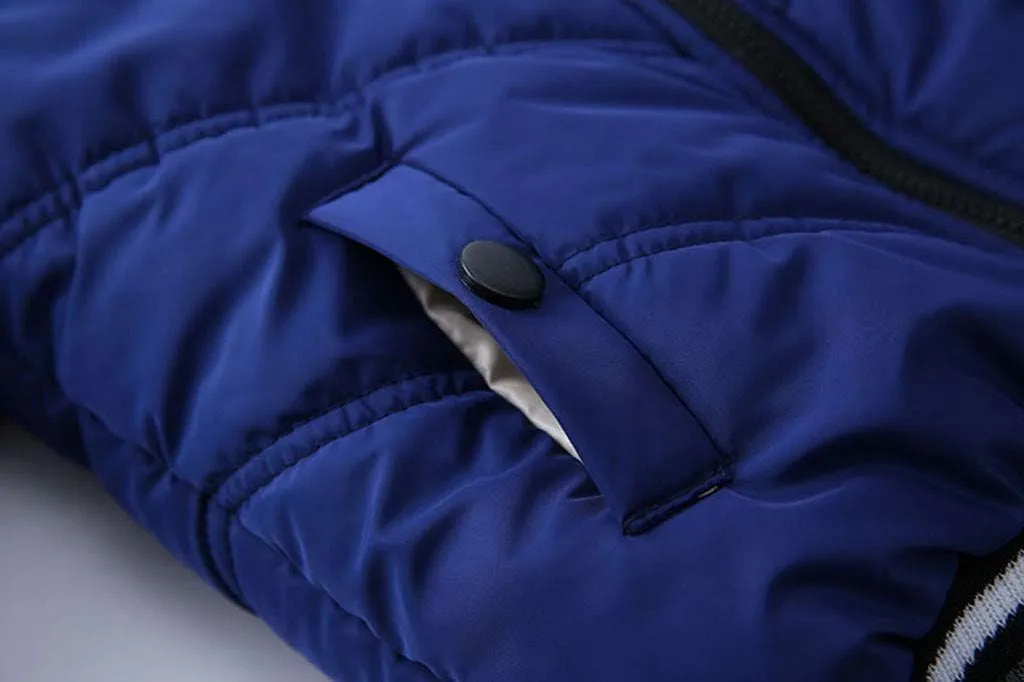 Toddler Baby Boys Down Puffer Jacket Fu𝐫 Collar Hood Thick Warm Windproof Winter Toddler Snow Jackets for Girls