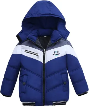 Toddler Baby Boys Down Puffer Jacket Fu𝐫 Collar Hood Thick Warm Windproof Winter Toddler Snow Jackets for Girls