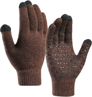 Winter Gloves Adult Warm Knit Gloves Fits Men Women Teens Stretchy Knit Gloves One Size