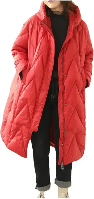 Women Long Coat Duck Down Jacket Winter Female Overcoat Winter Hooded Puffer Feather Parkas