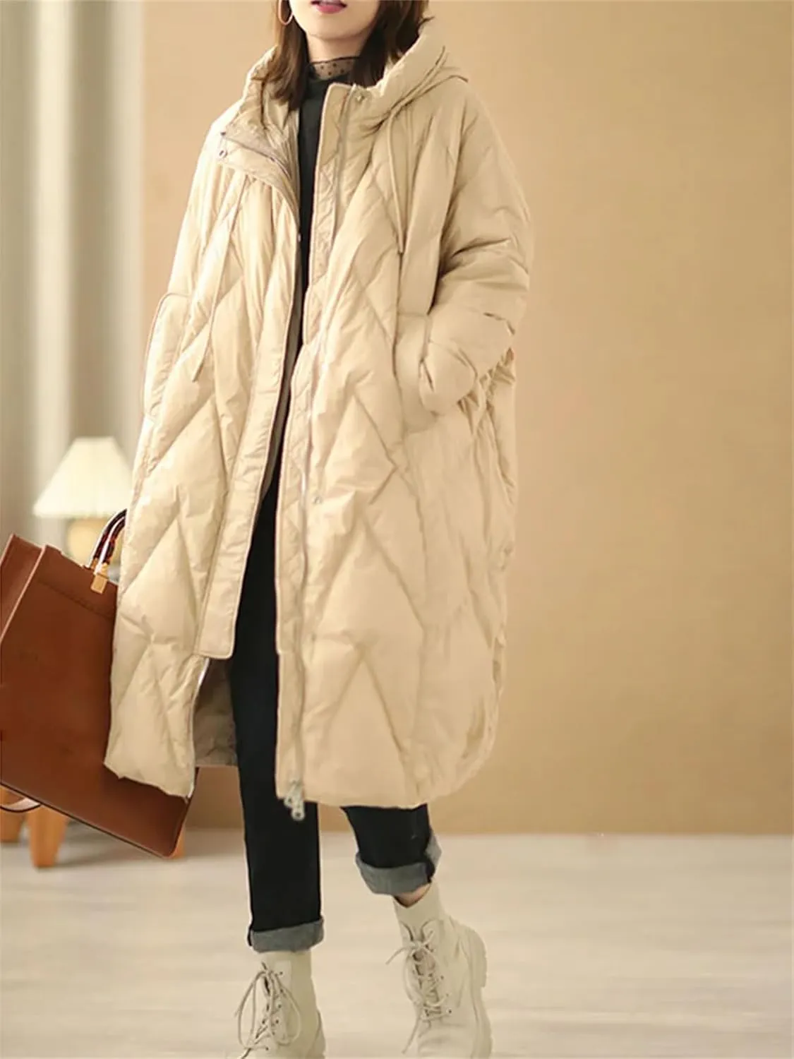 Women Long Coat Duck Down Jacket Winter Female Overcoat Winter Hooded Puffer Feather Parkas