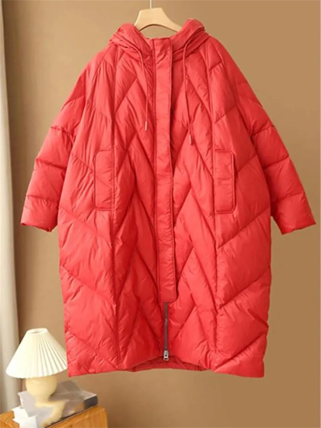 Women Long Coat Duck Down Jacket Winter Female Overcoat Winter Hooded Puffer Feather Parkas